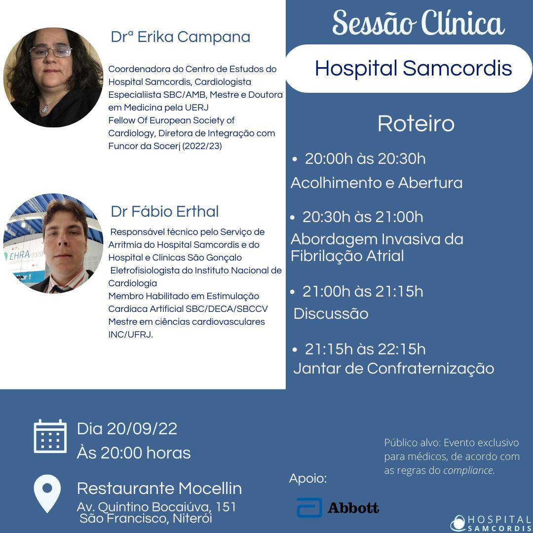 PodSAM MED #11 Sessão Clínica SAMCORDIS: Ablação de Fibrilação Atrial